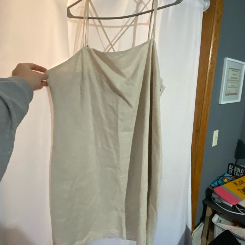 H&M Cream Strappy Dress